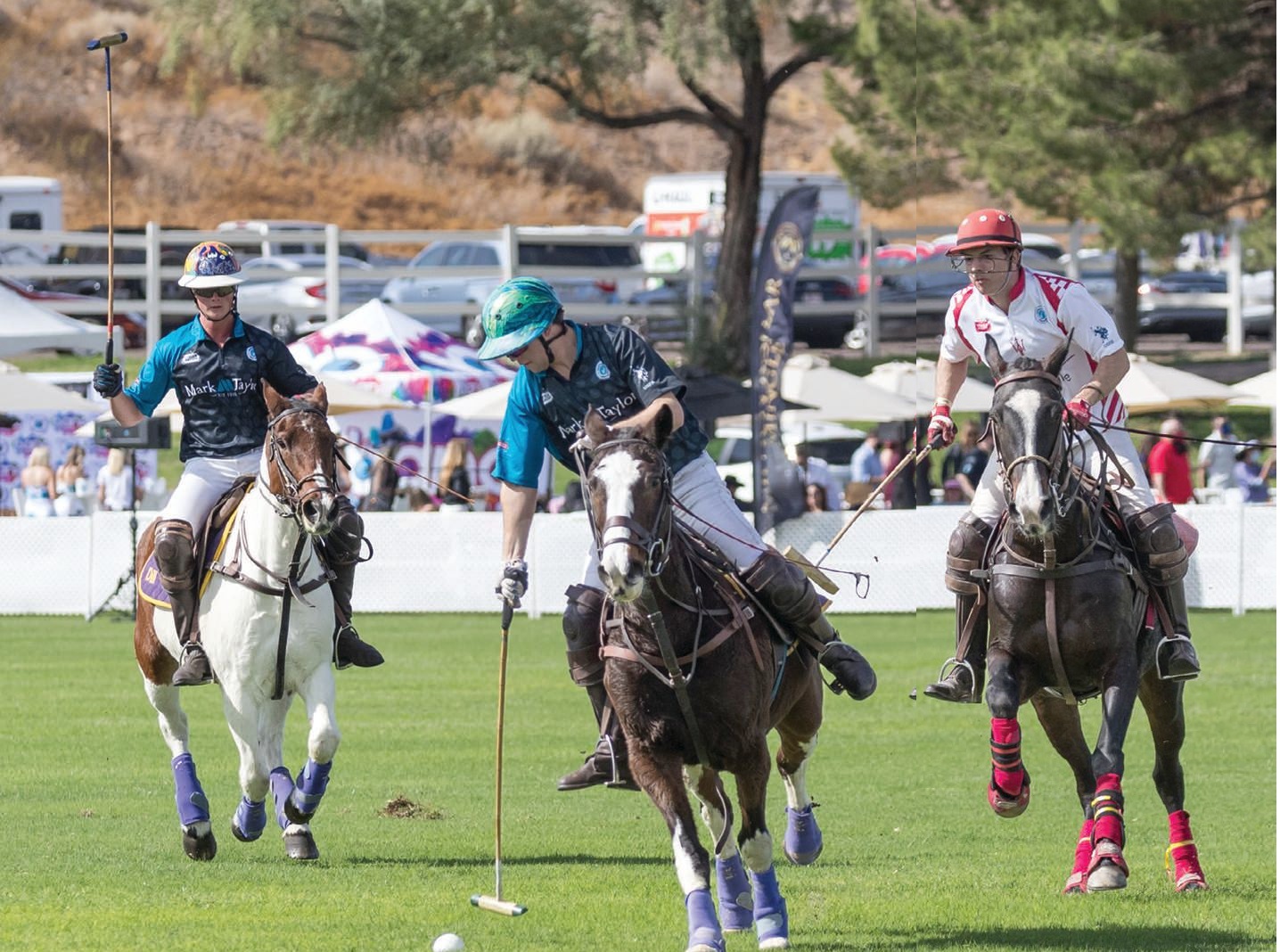 Players get into the action during a riveting match. PHOTO BY CARRIE EVANS / THE POLO PARTY