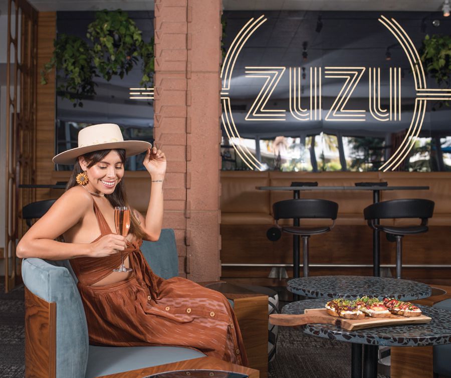 Gourmet eatery ZuZu at Hotel Valley Ho and its chic dining area. PHOTO COURTESY OF: HOTEL VALLEY HOHOTEL VALLEY HO