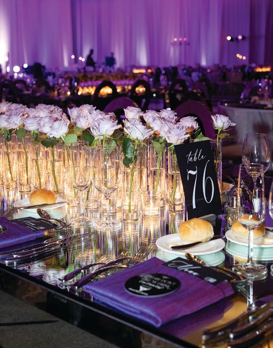 The tables were set with flowers from White House Design Studio PHOTO BY SCOTT FOUST STUDIOS