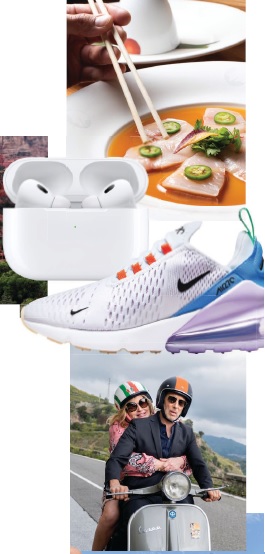 Apple AirPods, apple.com; Nobu is Parks’ go-to dinner pick, noburestaurants. com; Nike Air Max 270, nike.com; both women can’t stop streaming The White Lotus  THE WHITE LOTUS PHOTO COURTESY OF HBO; ALL PHOTOS COURTESY OF BRANDS