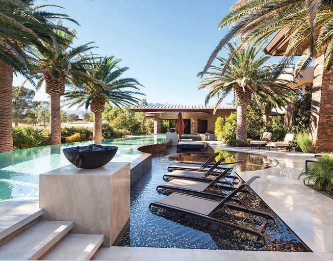 No detail was spared in this luxurious pool area PHOTO: BY DINO TONN PHOTOGRAPHY