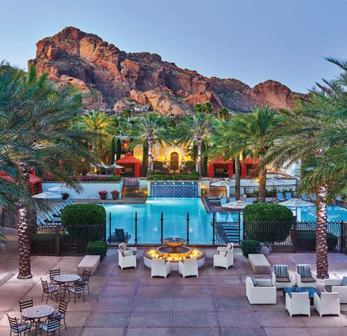 Relax in the Kasbah Pool at Omni Scottsdale Resort & Spa at Montelucia PHOTO COURTESY OF: OMNI SCOTTSDALE RESORT & SPA AT MONTELUCIA