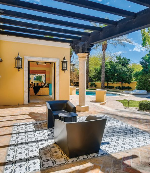 Outdoor luxury awaits as new owners can relax under the casita PHOTO BY VIRTUANCE REAL ESTATE PHOTOGRAPHY