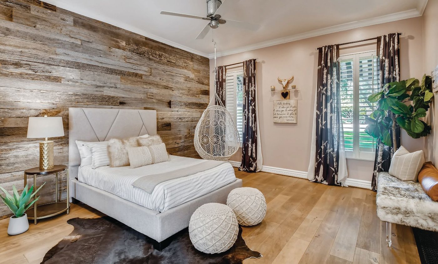 A guest bedroom offers a welcome retreat PHOTO BY VIRTUANCE REAL ESTATE PHOTOGRAPHY