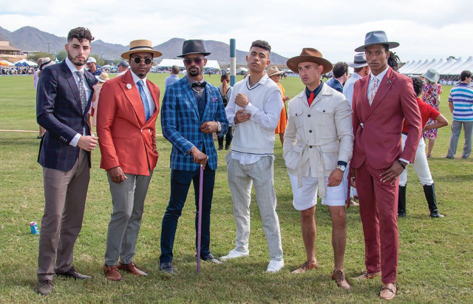 A group of well-dressed gents at a prior Polo Party. PHOTO COURTESY OF THE POLO PARTY