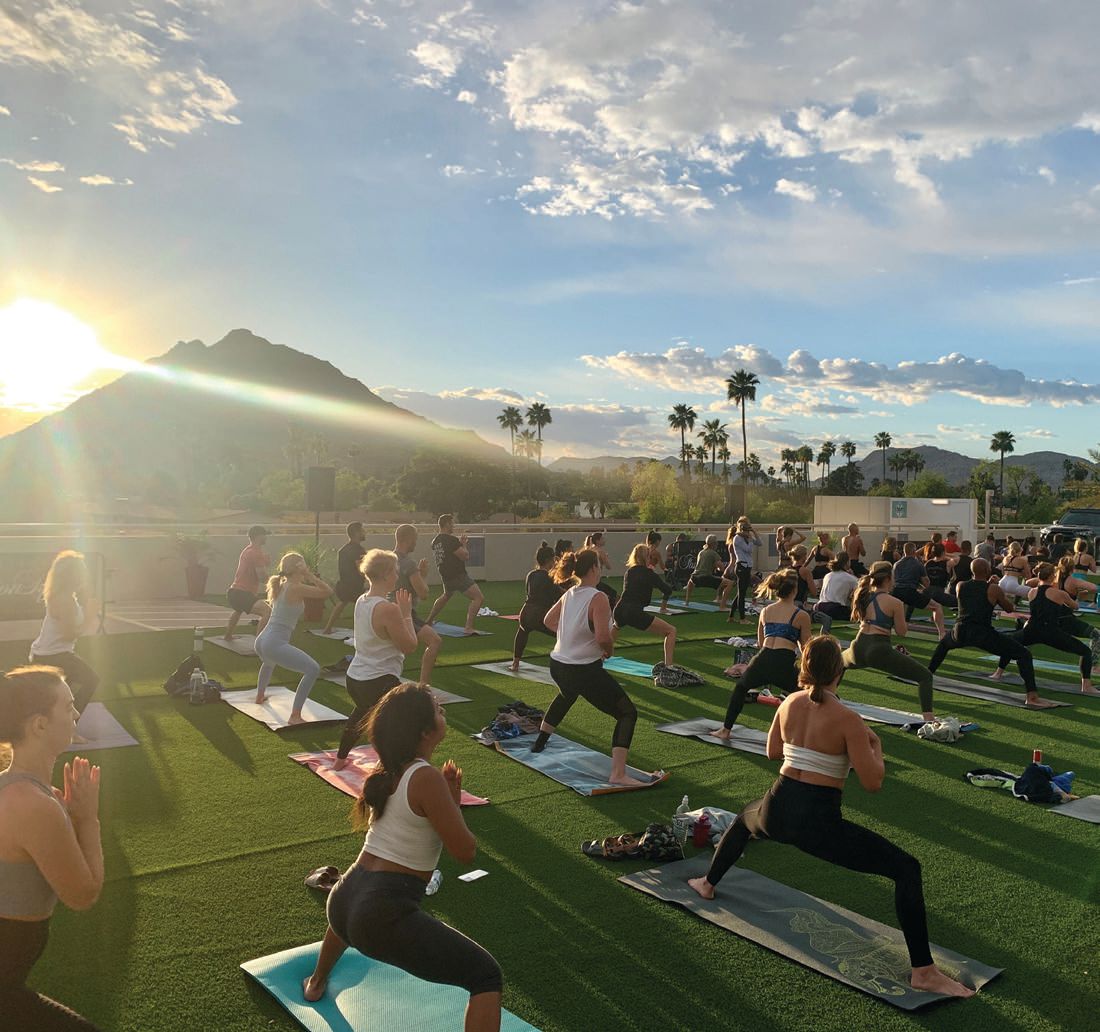 Wellness Wednesday is a popular initiative, especially the rooftop yoga classes RAINBOW ROOMS” PHOTO BY AIRI KATSUTA